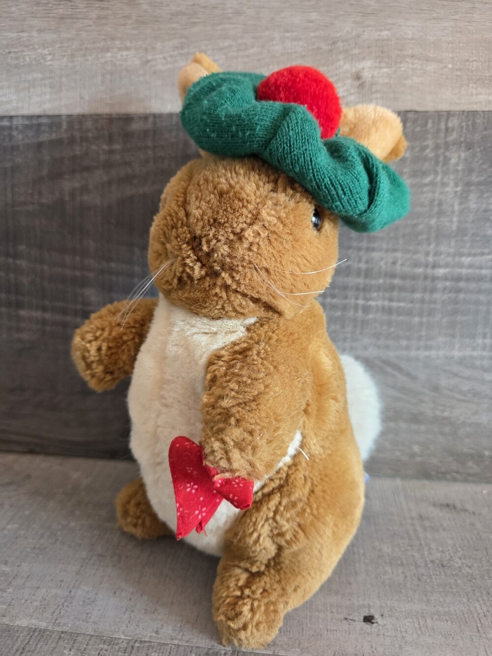 Eden Benjamin Bunny Stuffed Animal Vtg Beatrix Potter Plush Toy Green Hat b200